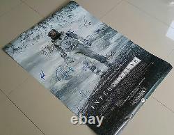 Interstellar Ds Movie Poster Cast Signed Premierautographs. Real