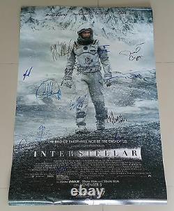 Interstellar Ds Movie Poster Cast Signed Premierautographs. Real