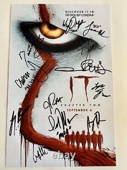 It Chapter Two 2 Autographed 11x17 Poster Cast Piece Signed By 12 Muschietti