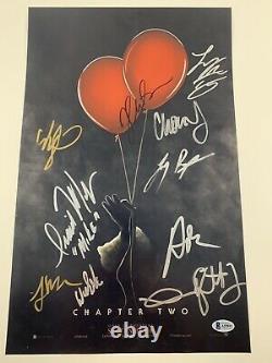 It Chapter Two 2 Cast Signed X10 11x17 Poster Autographed Beckett LOA Muschietti