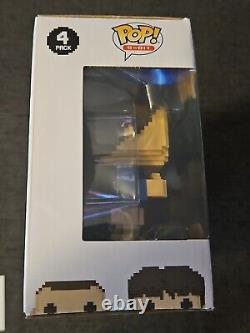 JSA CAST SIGNED x3- Funko Pop Stranger Things 8Bit Gaten Caleb McLaughlin 4 Pack