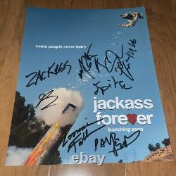 Jackass Forever Signed Cast 11x14 Photo x7 Machine Gun Kelly Johnny Knoxville