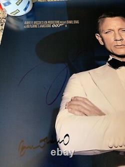 James Bond Spectre Cast Signed 27x40 Premiere Poster WithCOA