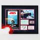 Jaws Cast Signed Photo Display (4) Robert Shaw, Steven Spielberg, Etc. Coa Jsa