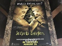 Jeepers Creepers Rare Cast Signed Original 1-Sheet Movie Poster Cult Horror COA