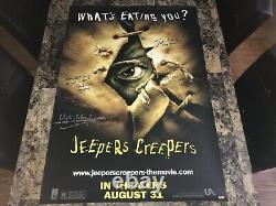 Jeepers Creepers Rare Cast Signed Original 1-Sheet Movie Poster Cult Horror COA