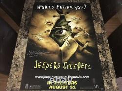 Jeepers Creepers Rare Cast Signed Original 1-Sheet Movie Poster Cult Horror COA