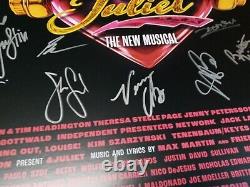 & Juliet Cast autographed Broadway 14 × 22 Poster with 15 signatures