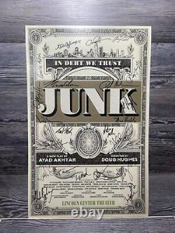 Junk Play, Lincoln Center, Cast Signed, Broadway Window Card/poster