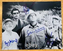 Jurassic Park Cast Signed Auto 8x10 Photo JSA Letter X4 Attenborough Neill Dern