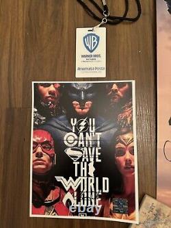 Justice League Cast Signed Movie Poster COA 41 Of 50