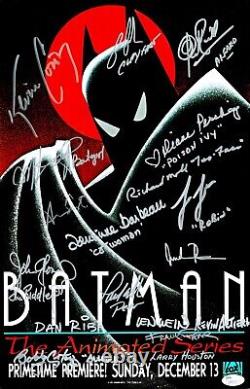 KEVIN CONROY +12 Signed BATMAN ANIMATED SERIES Cast 11x17 Photo JSA COA Cert