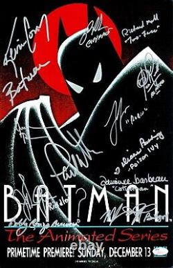 KEVIN CONROY +9 Signed BATMAN ANIMATED SERIES Cast 11x17 Photo JSA COA Cert