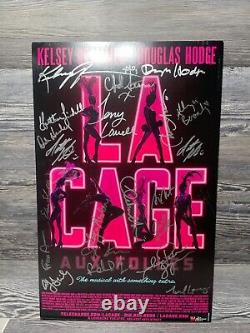 Kelsey Grammer, Douglas Hodges, La Cage Cast Signed, Broadway Window Card/poster