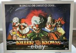 Killer Klowns from Outer Space Signed 18x24 Print Chiodo Bros +Cast JSA Full LOA