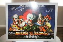 Killer Klowns from Outer Space Signed 18x24 Print Chiodo Bros +Cast JSA Full LOA