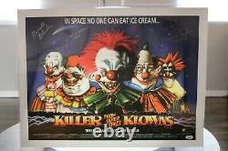 Killer Klowns from Outer Space Signed 18x24 Print Chiodo Bros +Cast JSA Full LOA