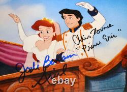 LITTLE MERMAID Signed x6 Cast Autographs, COA UACC, FRAME, Blu DVD, HALLE BAILEY