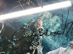 LOTR Lord Of The Rings Return of The King Cast Signed Movie Poster WithCOA