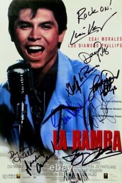 La Bamba Cast Signed Autographed 10X15 Photo Phillips Crenshaw +8 JSA Z37718