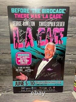 La Cage Aux Follies, Cast Signed, Broadway On Tour, Orlando, Window Card/poster