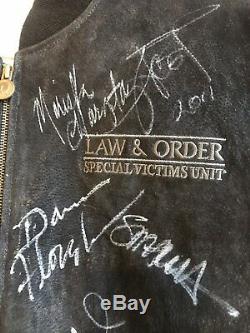 Law And Order SVU Autographed Cast Crew Jacket Signed Mariska Hargitay PSA COA