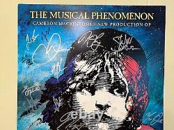 Les Misérables Broadway Cast Signed Poster Window Card 2014 Imperial Theater