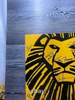 Lion King, On Tour, Cast Signed, Broadway Window Card/poster, Number One Musical