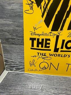 Lion King, On Tour, Cast Signed, Broadway Window Card/poster, Number One Musical