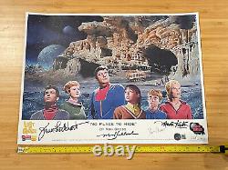 Lost In Space Cast Signed Poster 12 x 16 Lithograph Art By Ron Gross Chariot