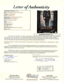 Lucifer Cast Signed Autographed 11X17 Poster 7 Autos Ellis Woodside Garcia JSA