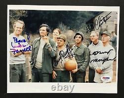 MASH Cast Signed 8x10 Photo 4 Auto Burghoff Christopher Morgan Farrell PSA COA