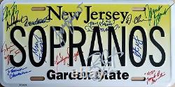 MULTI SIGNED (14) The Sopranos MOST COMPLETE CAST License Plate GANDOLFINI