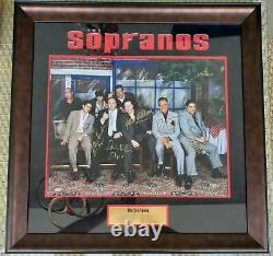 MULTI SIGNED (8) The Sopranos CAST 16x20 FRAMED 49/500 Gandolfini