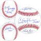 Major League Movie Cast Autographed Mlb Baseball 3 Sigs Sheen Beckett 221318