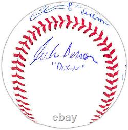 Major League Movie Cast Autographed Mlb Baseball 3 Sigs Sheen Beckett 221320