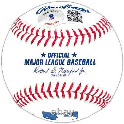 Major League Movie Cast Autographed Mlb Baseball 3 Sigs Sheen Beckett 221320