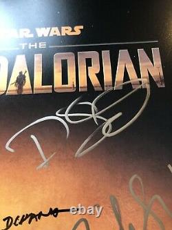 Mandalorian Cast SIGNED 12x18 Poster Gina Carano star wars jon favreau autograph
