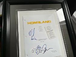 Mandy Patinkin & Claire Danes Cast Signed Autograph Homeland Framed