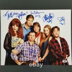 Married With Children 6 cast signed 11x14 Photo BAS COA O'Neill Sagal Applegate