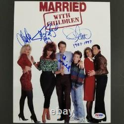 Married With Children Cast signed 8x10 Photo #2 O'Neill Sagal Applegate (C) PSA