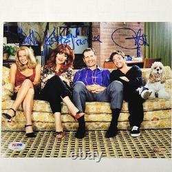 Married With Children Cast signed 8x10 Photo O'Neill Sagal Applegate Beckett BAS