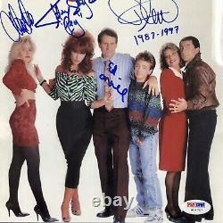 Married With Children cast signed 8x10 Photo PSA O'Neill Sagal Applegate Read