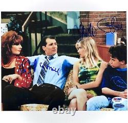 Married With Children cast signed 8x10 photo O'Neill Sagal Applegate PSA/DNA COA