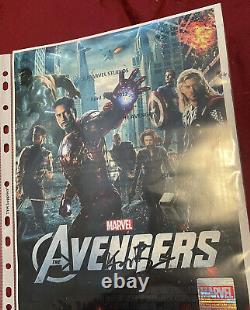 Marvel's Avengers Poster Cast Signed Movie Premiere Chris Evans Robert Downey Jr