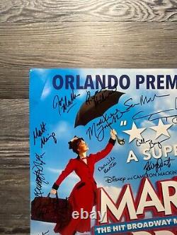 Mary Poppins Musical, Cast Signed, Broadway On Tour, Orlando, Window Card/poster