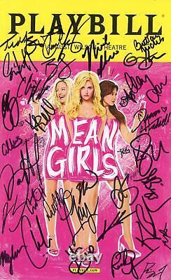 Mean Girls the Musical Original Cast AUTOGRAPHS Signed Broadway Playbill X26