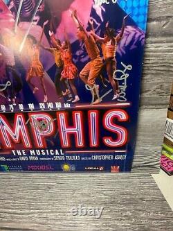 Memphis The Musical, Cast Signed, Broadway On Tour, Orlando, Window Card/poster