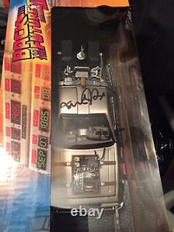 Michael J. Fox Autographed Back to the Future III 118 Scale Die-Cast DeLorean