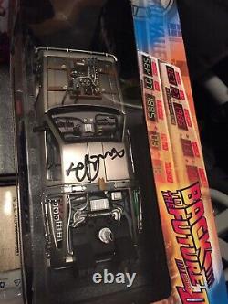 Michael J. Fox Autographed Back to the Future III 118 Scale Die-Cast DeLorean